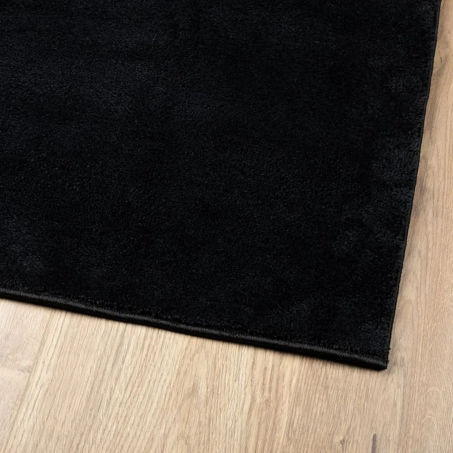 Tapis OVIEDO à poils courts noir 140x200 cm - 4