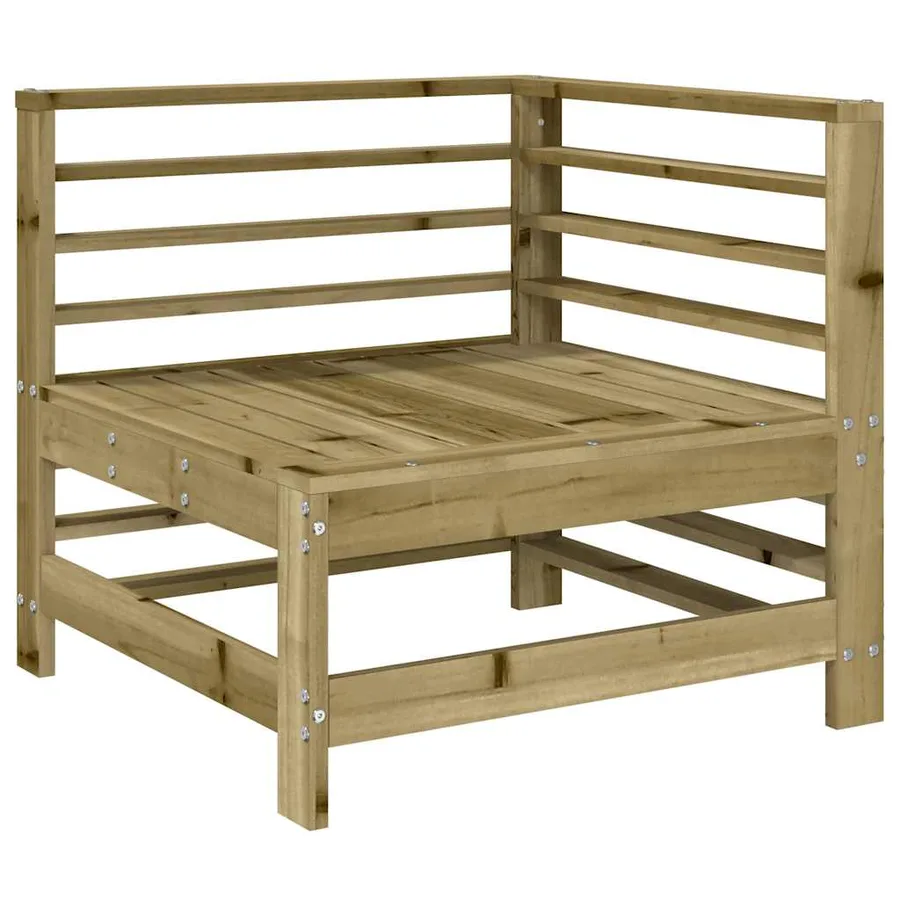 Salon de jardin 5 pcs bois de pin imprégné - 3