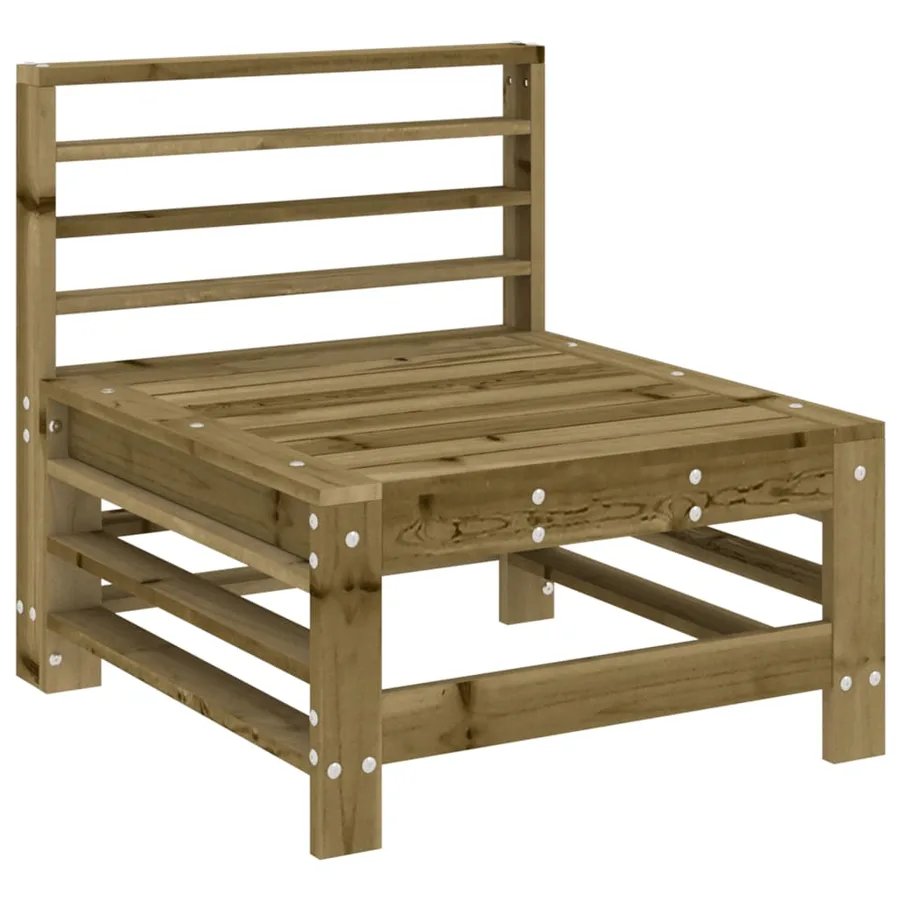 Salon de jardin 6 pcs bois de pin imprégné - 4