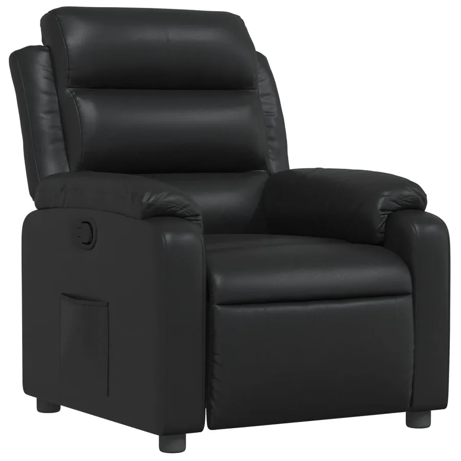 Fauteuil inclinable Noir Similicuir - 2