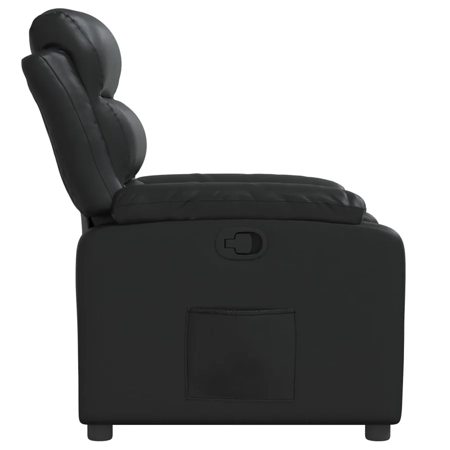 Fauteuil inclinable Noir Similicuir - 7