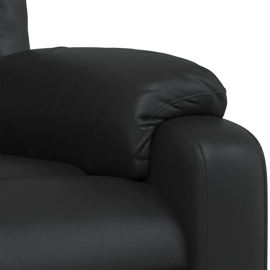 Fauteuil inclinable Noir Similicuir - 8