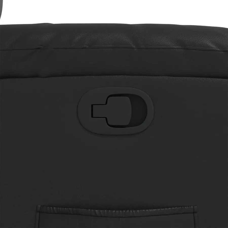 Fauteuil inclinable Noir Similicuir - 9