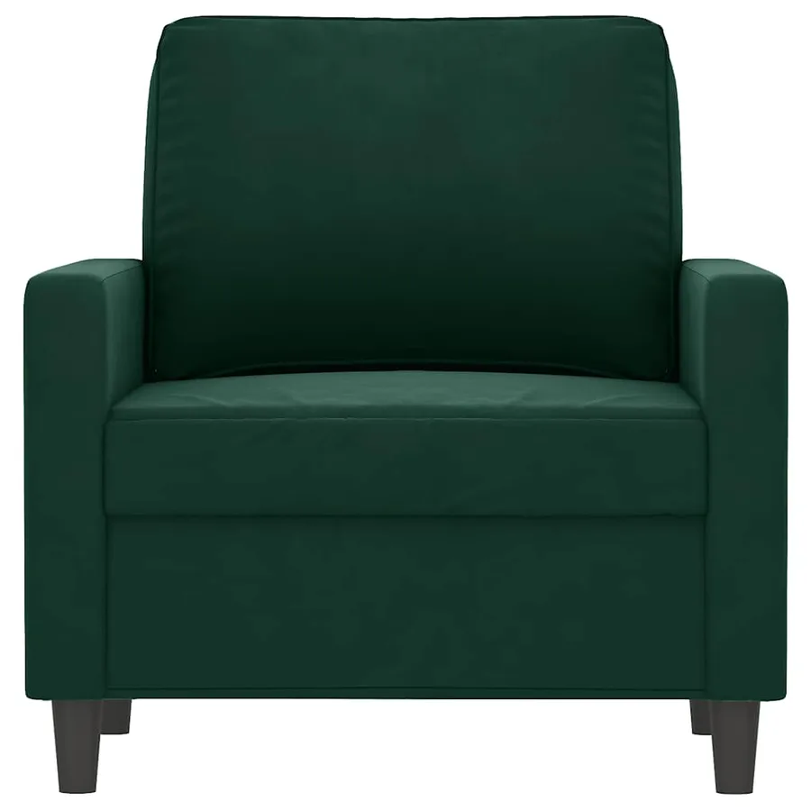 Fauteuil Vert foncé 60 cm Velours - 3