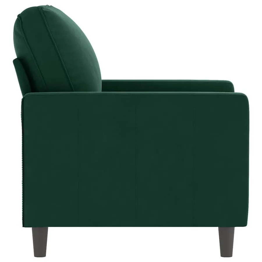 Fauteuil Vert foncé 60 cm Velours - 4