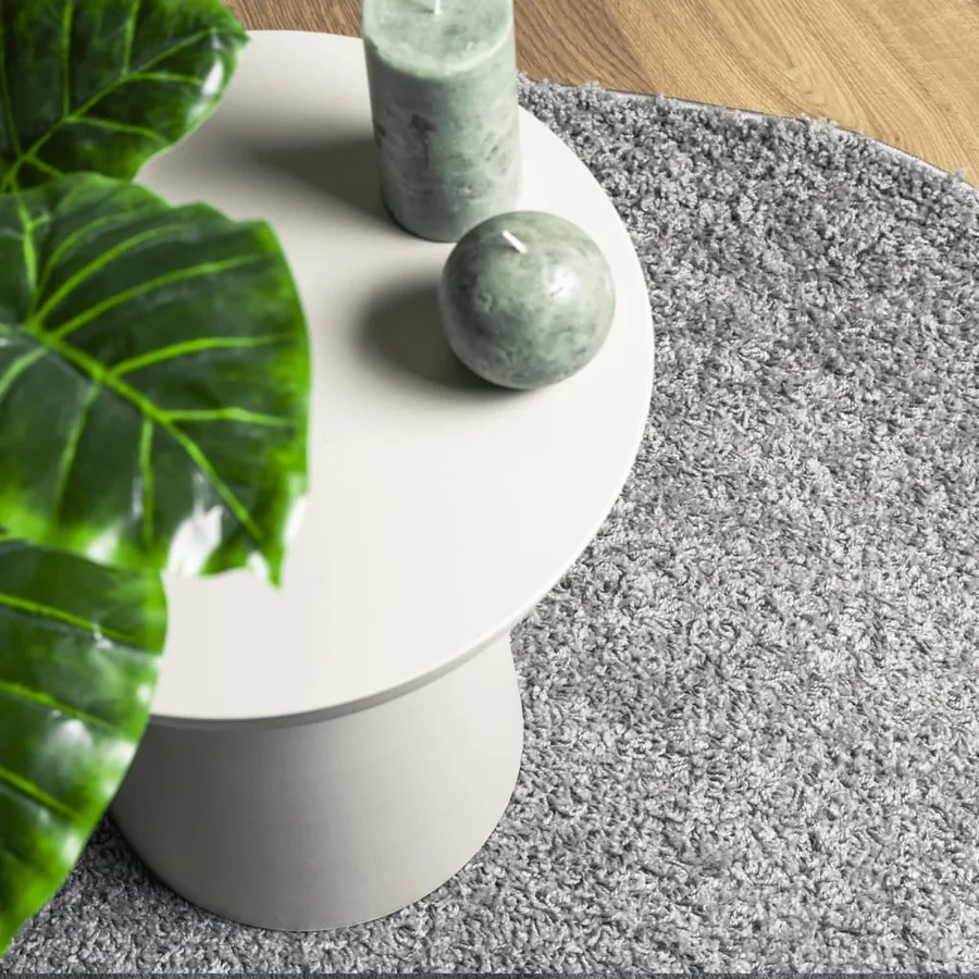 Tapis shaggy PAMPLONA poils longs moderne gris 80x250 cm - 7