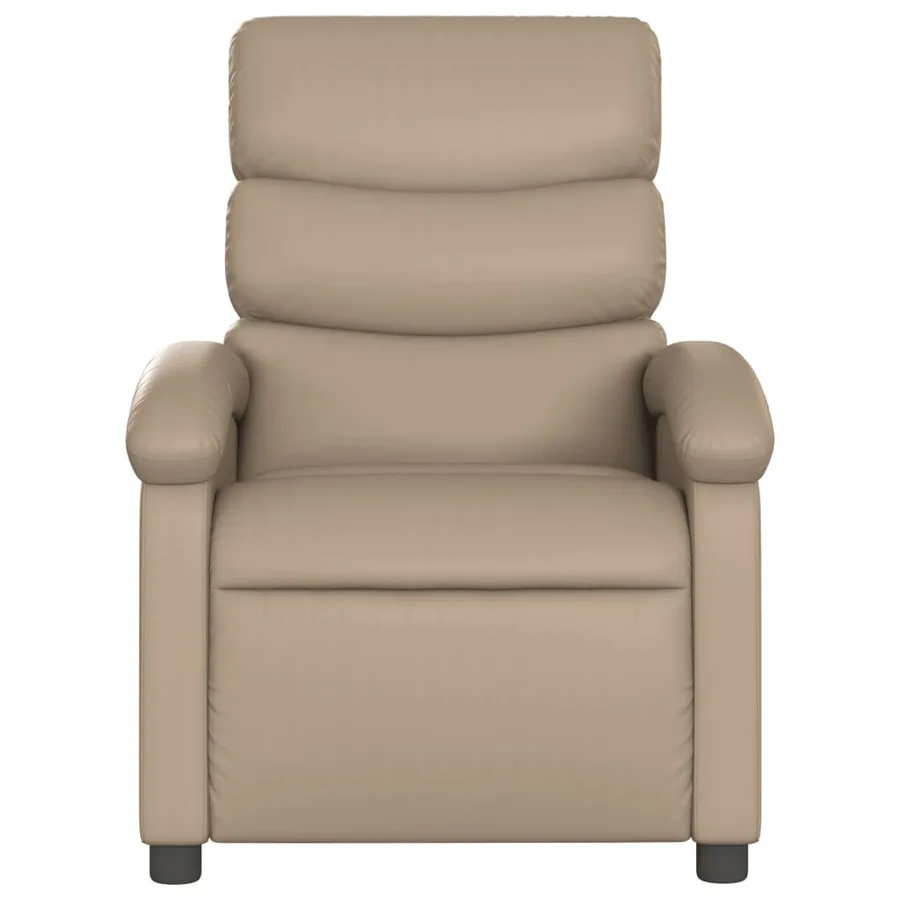 Fauteuil de massage inclinable électrique cappuccino similicuir - 9