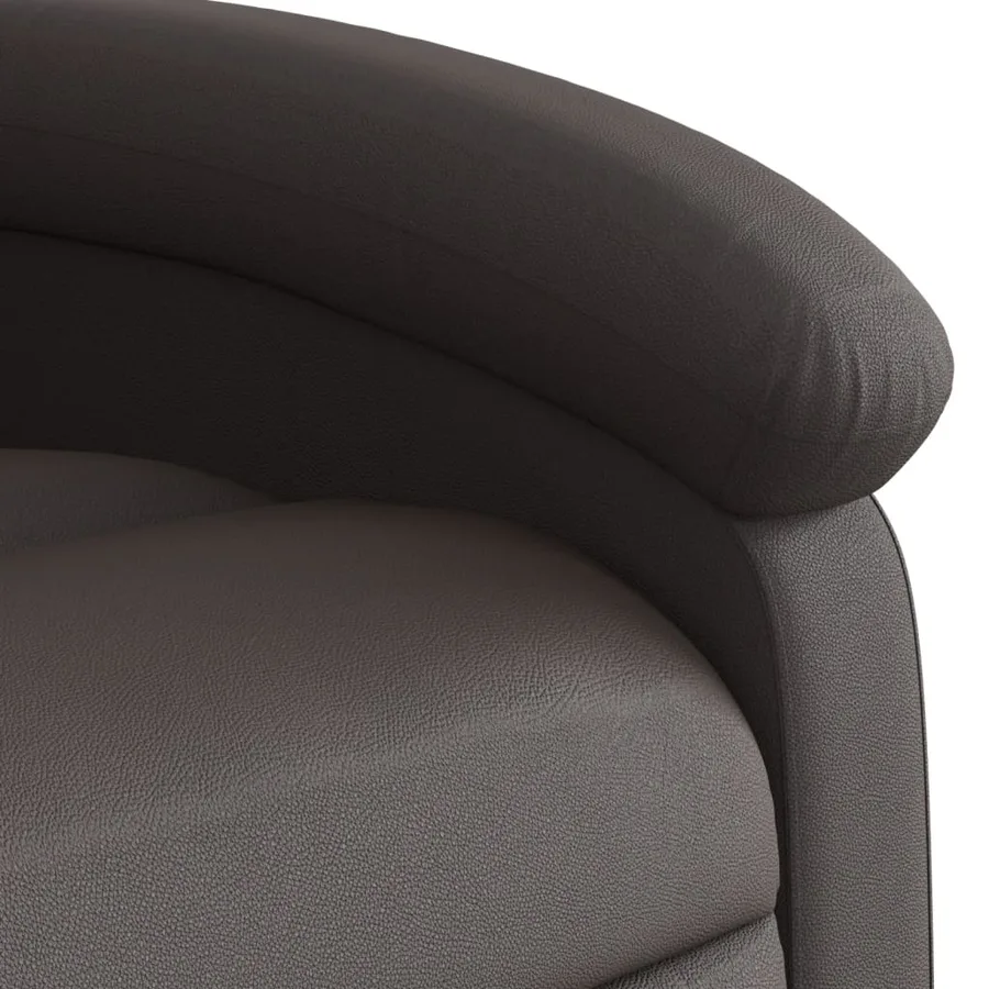 Fauteuil de massage inclinable électrique marron foncé - 11