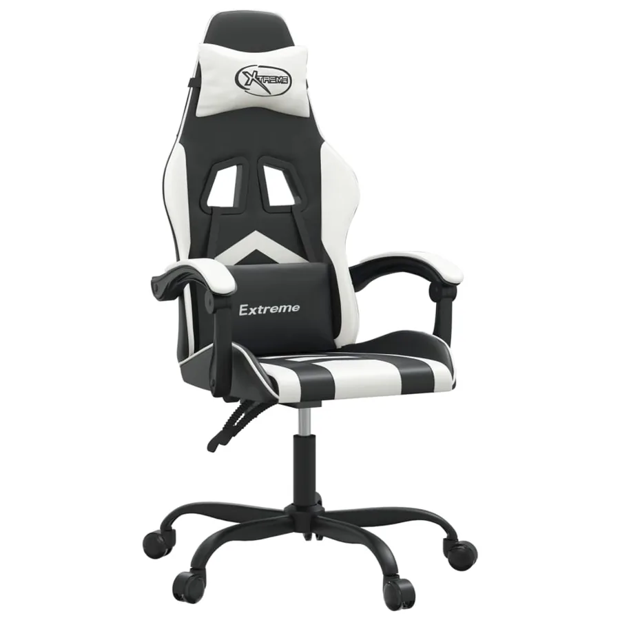 Chaise de jeu Noir et blanc Similicuir - 2