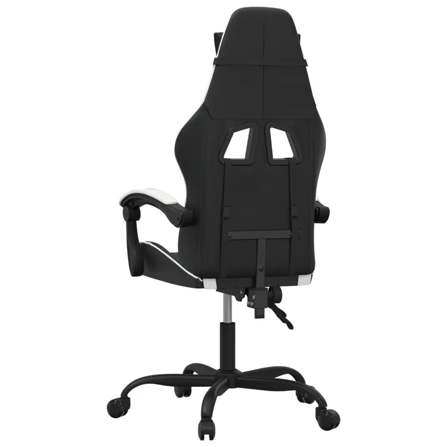 Chaise de jeu Noir et blanc Similicuir - 5