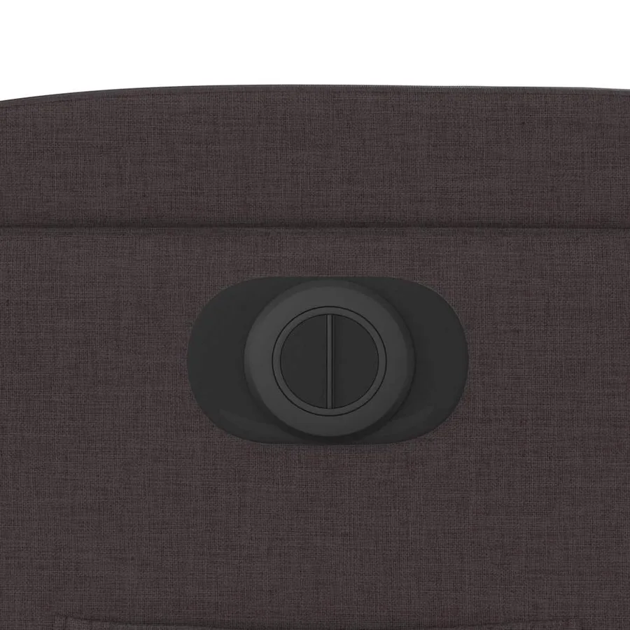 Fauteuil inclinable électrique Marron foncé Tissu - 12