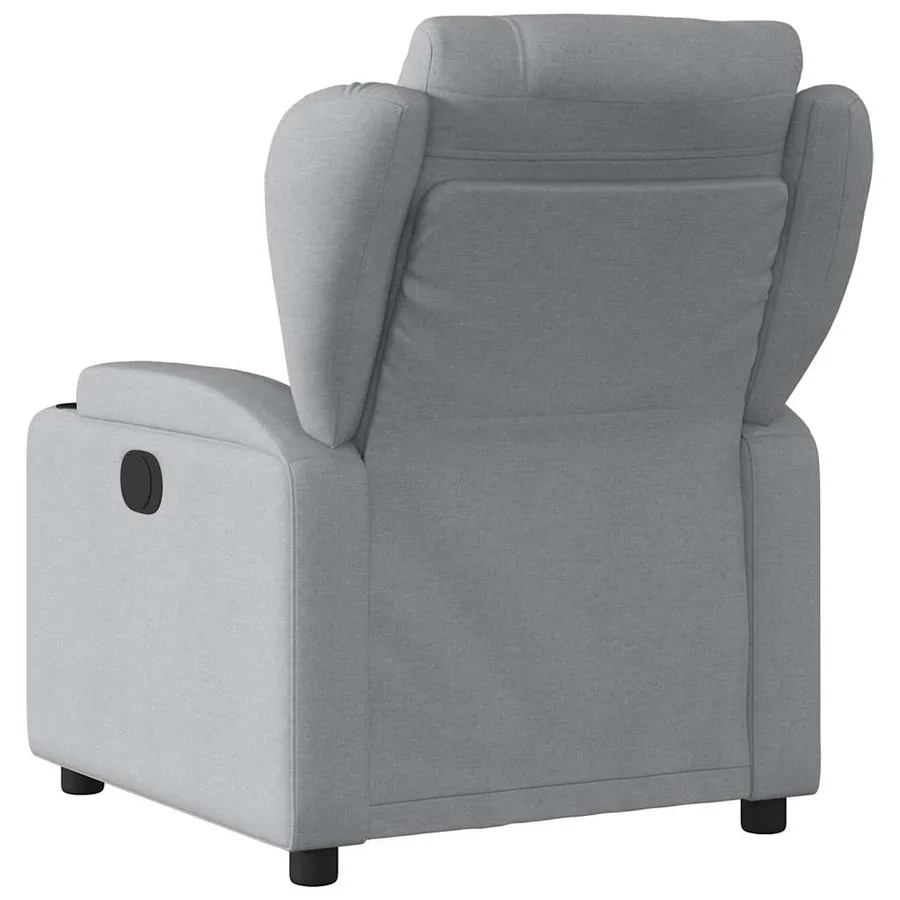Fauteuil inclinable électrique Gris clair Tissu - 5