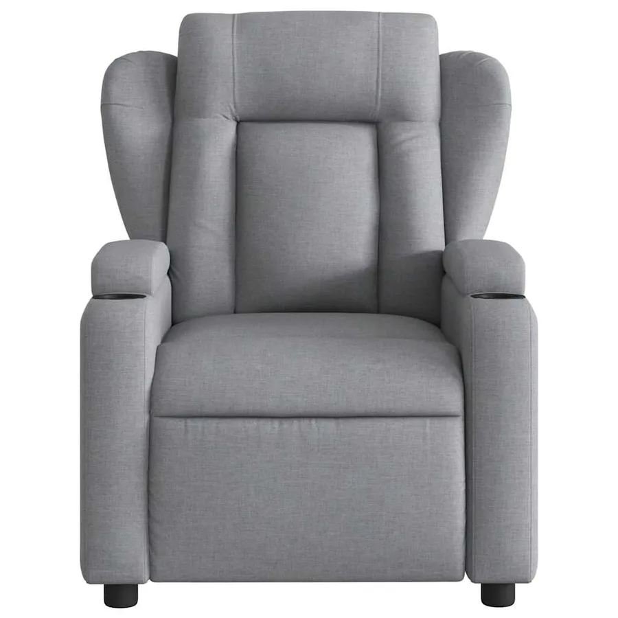Fauteuil inclinable électrique Gris clair Tissu - 9