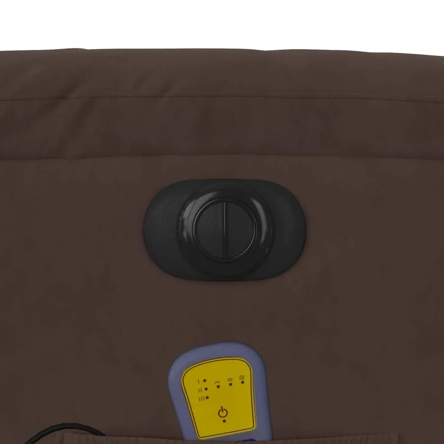Fauteuil inclinable de massage électrique marron - 12