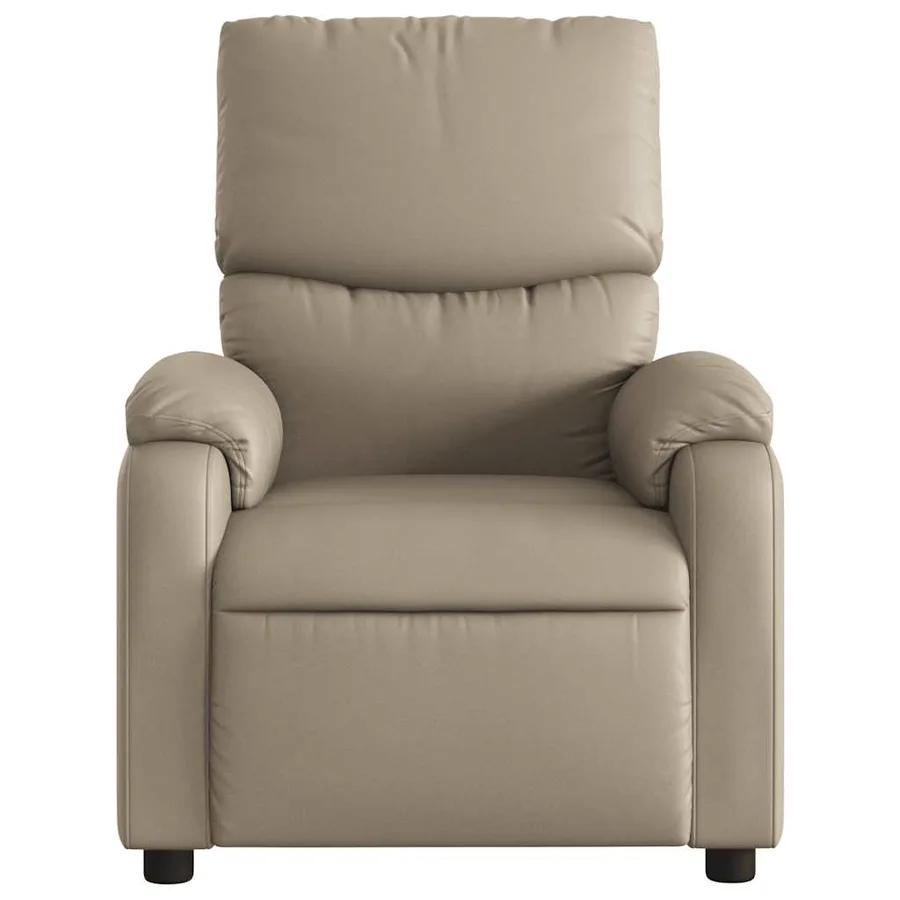 Fauteuil de massage inclinable électrique cappuccino similicuir - 9