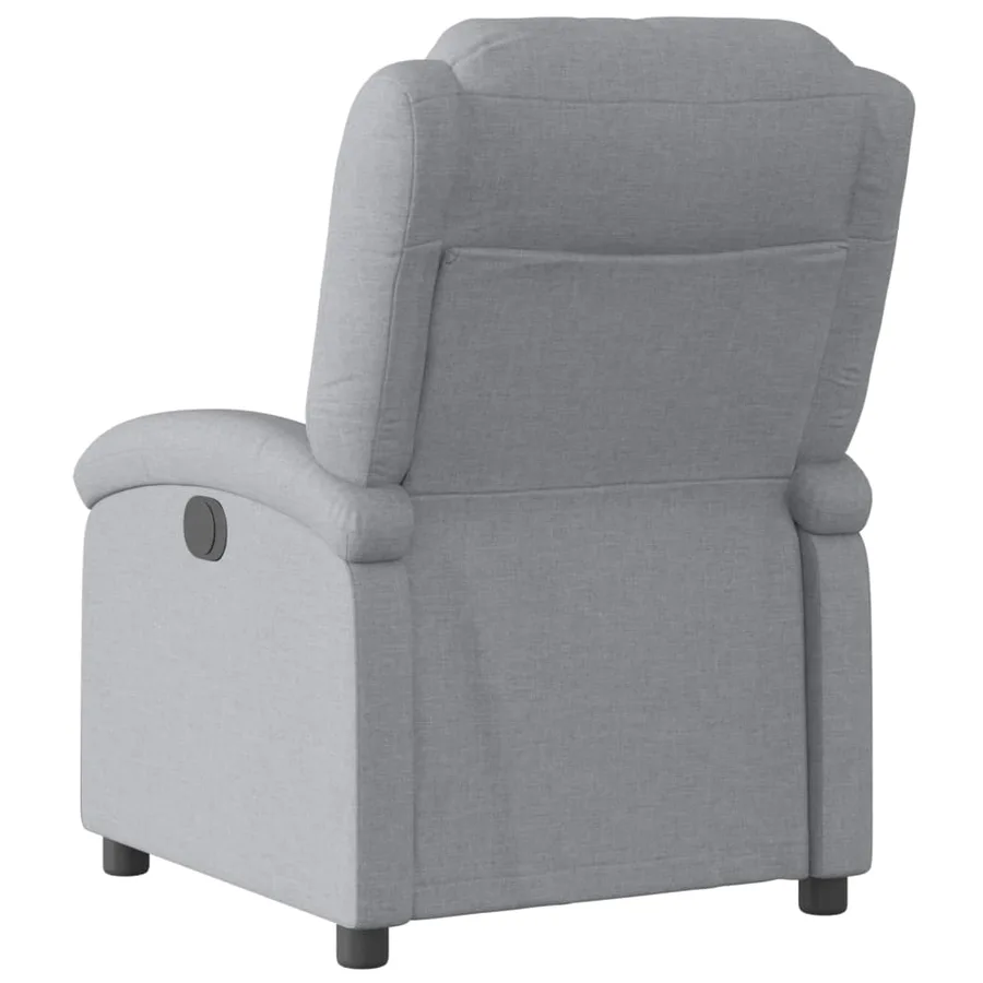Fauteuil inclinable électrique Gris clair Tissu - 5