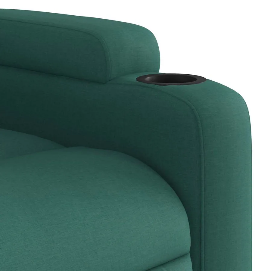 Fauteuil inclinable électrique Vert foncé Tissu - 11