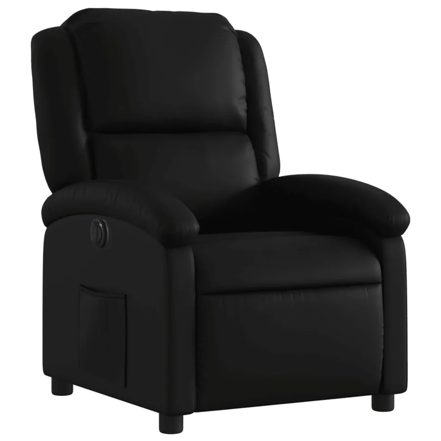 Fauteuil inclinable électrique Noir Similicuir - 4