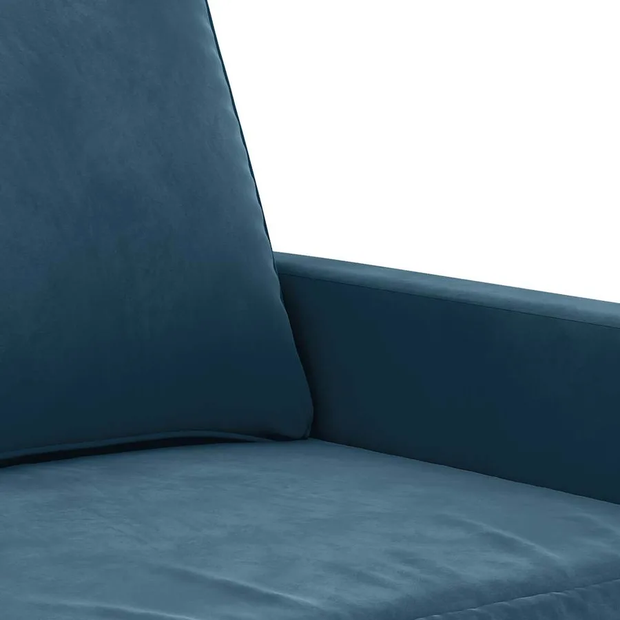 Fauteuil Bleu 60 cm Velours - 6