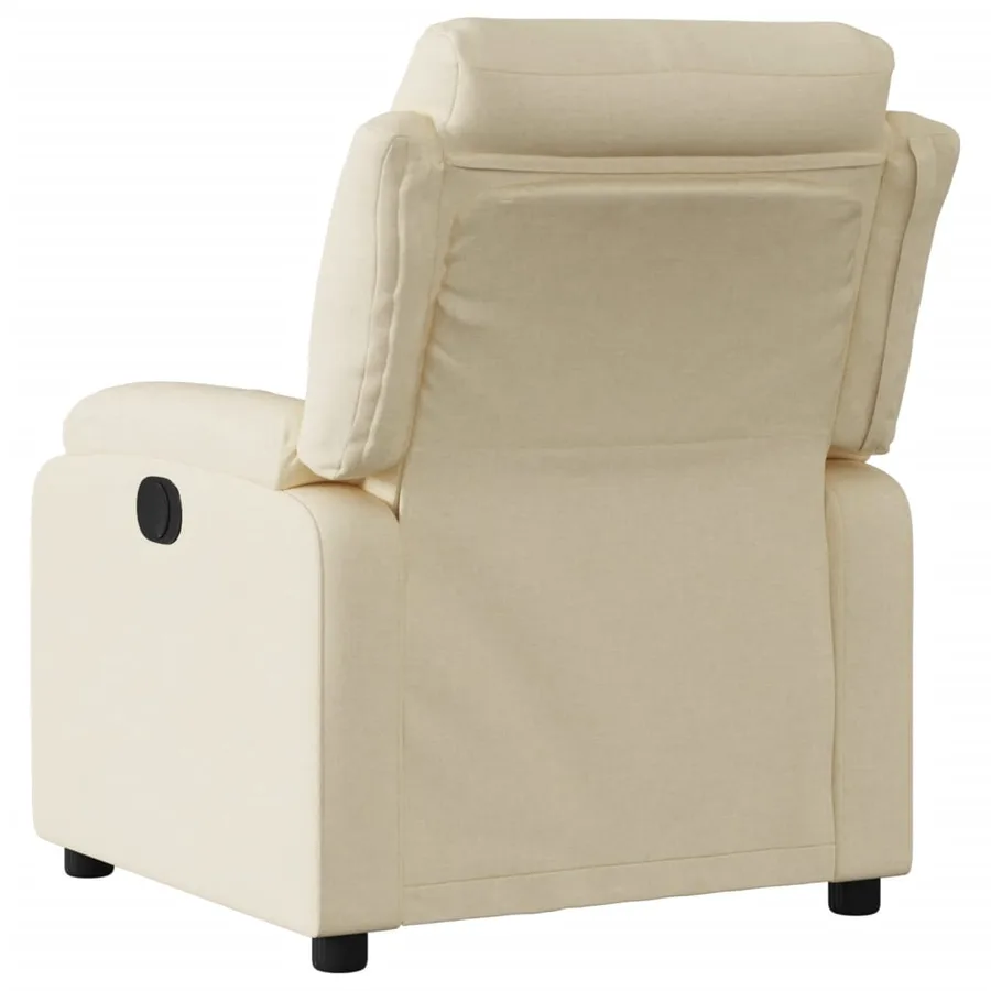 Fauteuil inclinable Crème Tissu - 3
