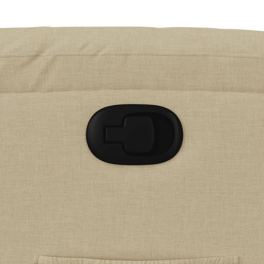 Fauteuil inclinable Crème Tissu - 9