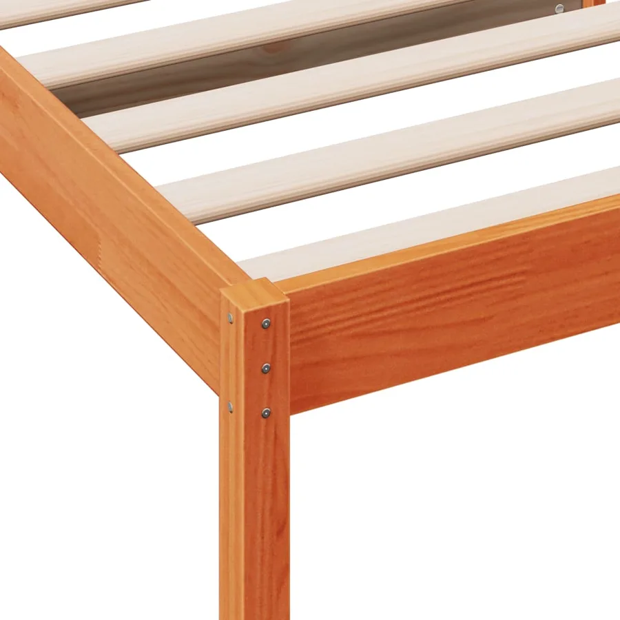 Lit de jour sans matelas cire marron 90x190 cm bois pin massif - 7