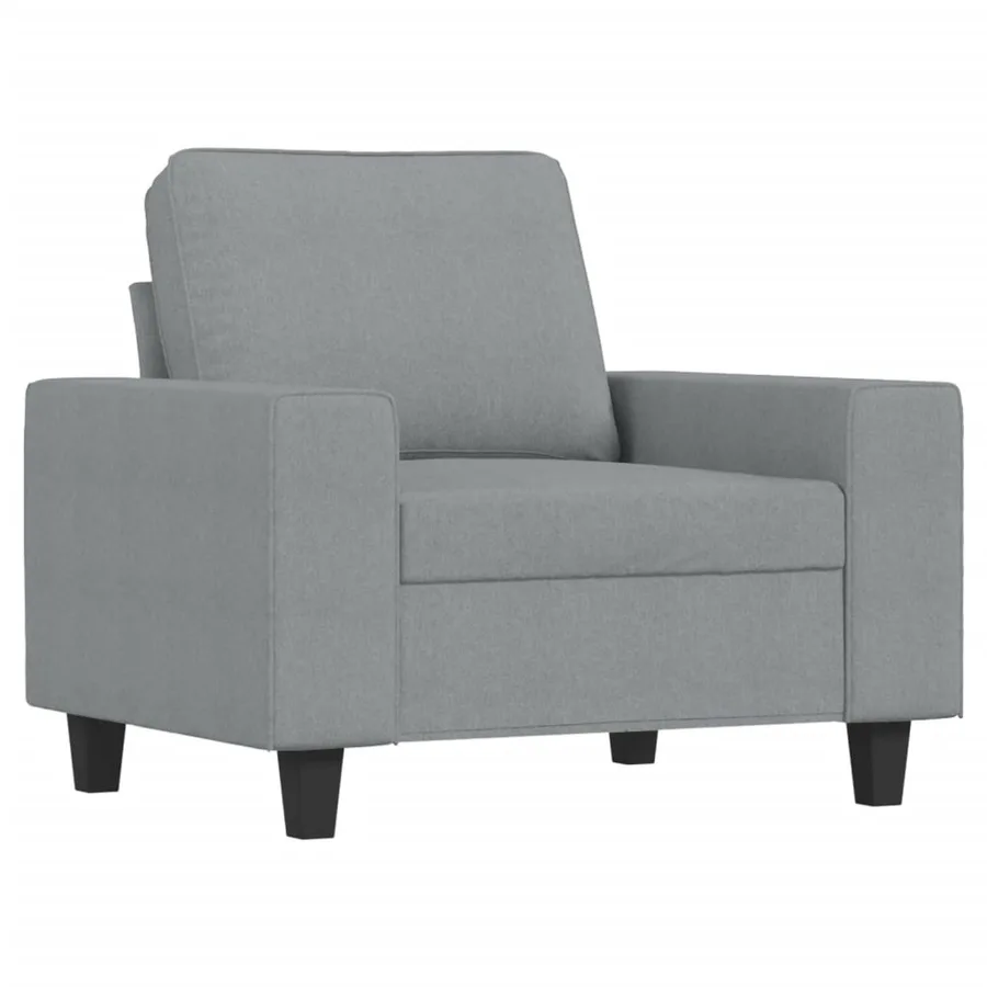 Fauteuil Gris clair 60 cm Tissu - 2