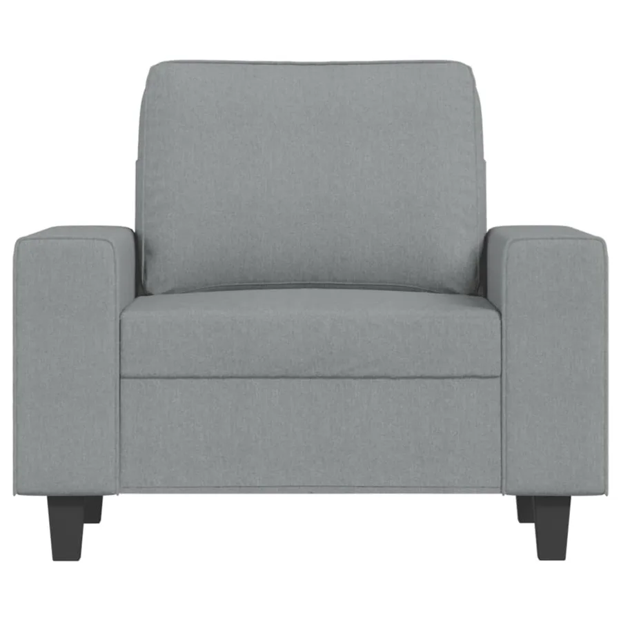 Fauteuil Gris clair 60 cm Tissu - 3