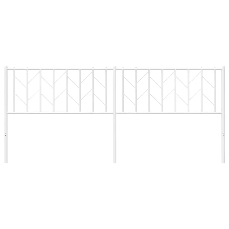 Tête de lit de remplacement métal blanc 200 cm - 4