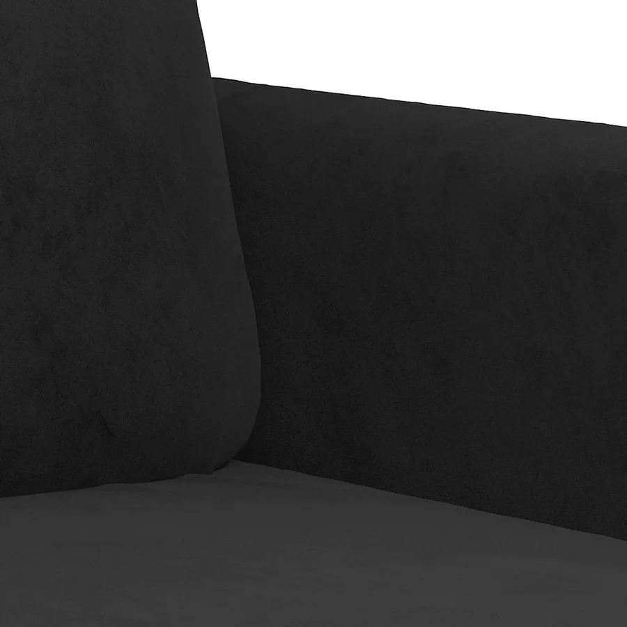 Fauteuil Noir 60 cm Velours - 6