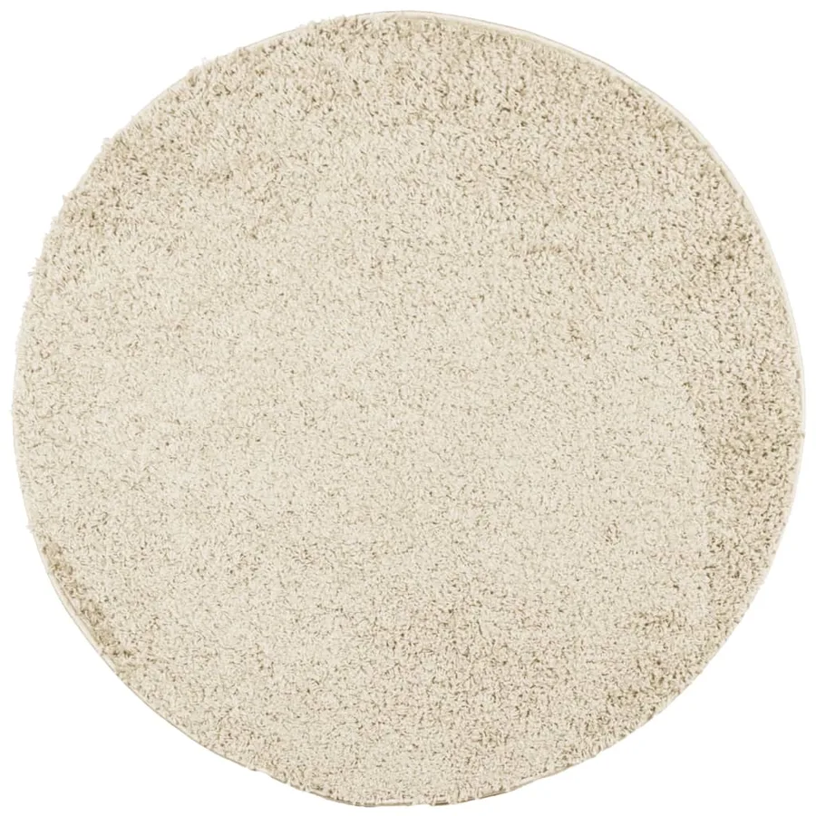 Tapis shaggy PAMPLONA poils longs moderne doré Ø 160 cm - 2