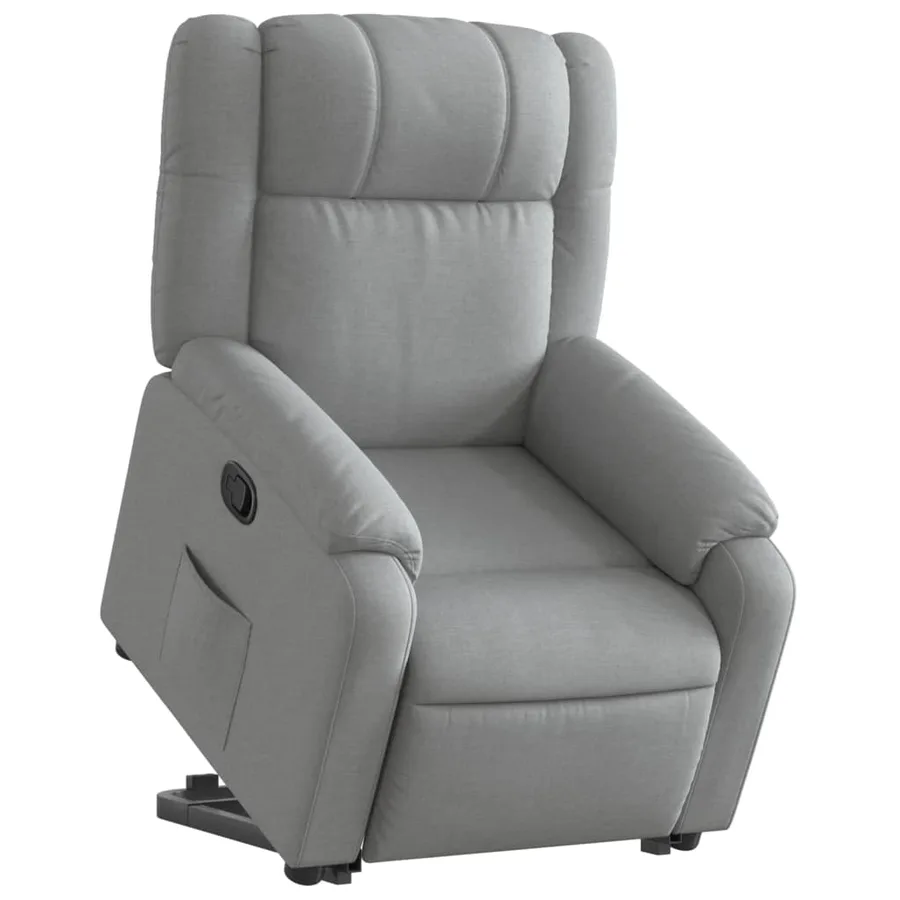 Fauteuil inclinable Gris clair Tissu - 3