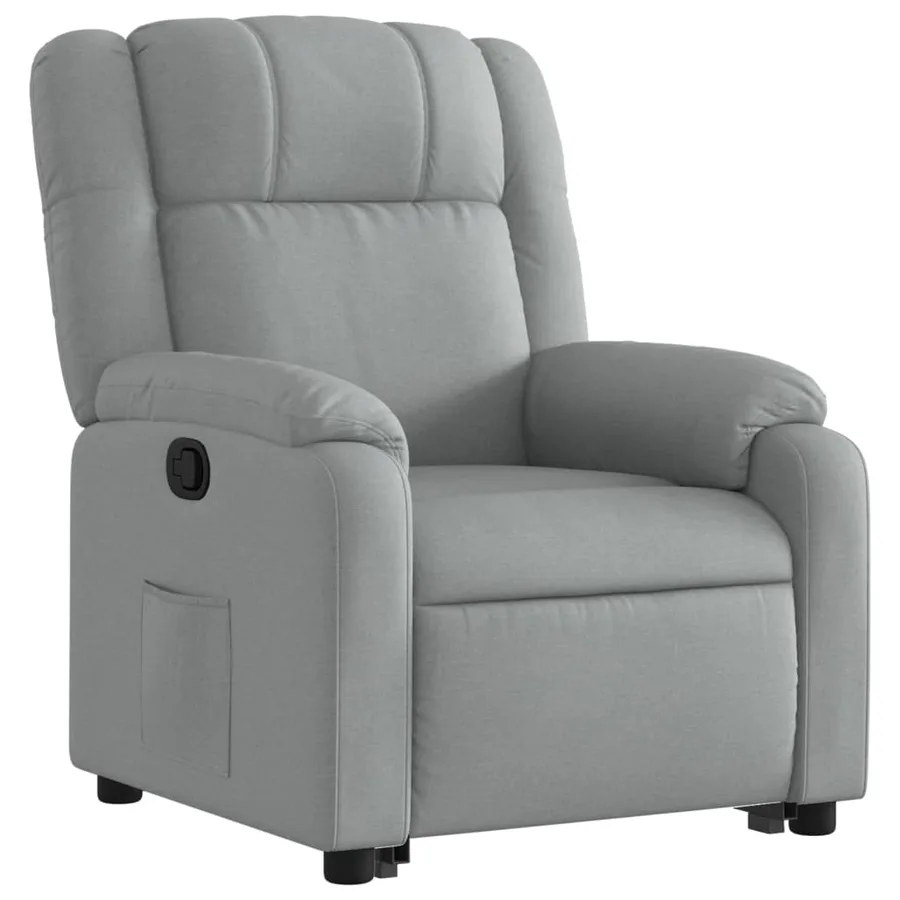 Fauteuil inclinable Gris clair Tissu - 4
