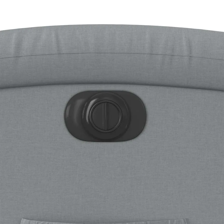 Fauteuil inclinable électrique gris clair tissu - 12