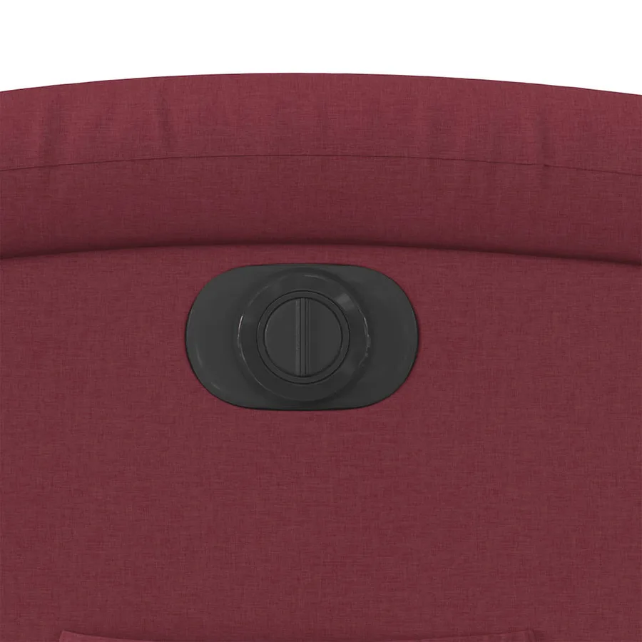 Fauteuil inclinable électrique rouge bordeaux tissu - 13