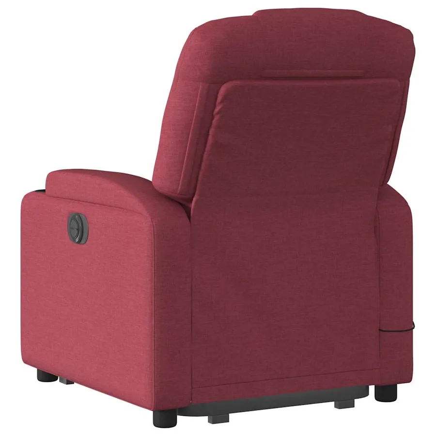 Fauteuil inclinable de massage Rouge bordeaux Tissu - 5