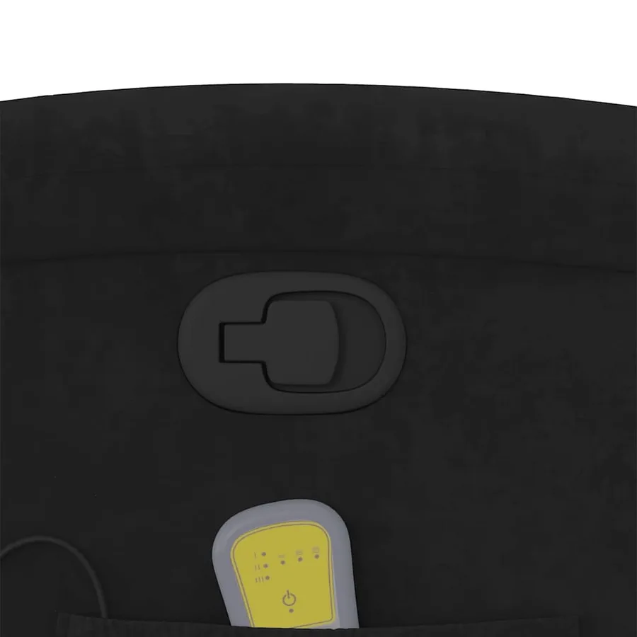 Fauteuil de massage inclinable Noir Velours - 12