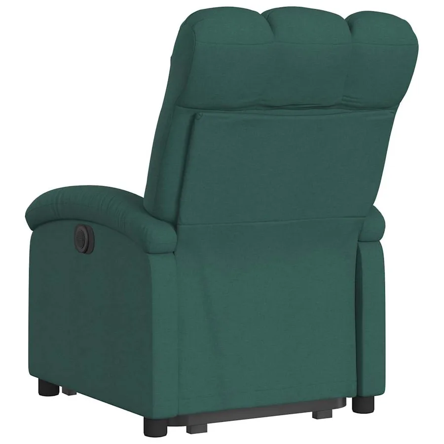Fauteuil inclinable vert foncé tissu - 5
