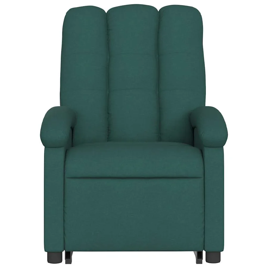 Fauteuil inclinable vert foncé tissu - 9
