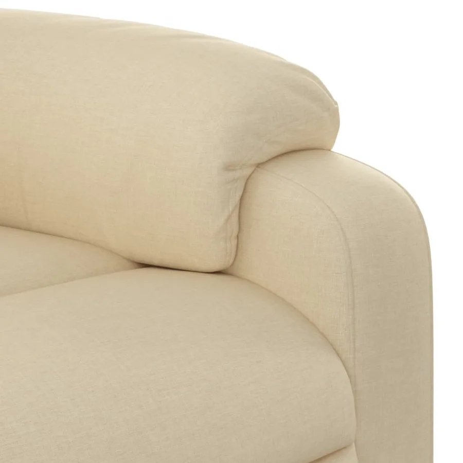 Fauteuil inclinable de massage Crème Tissu - 11