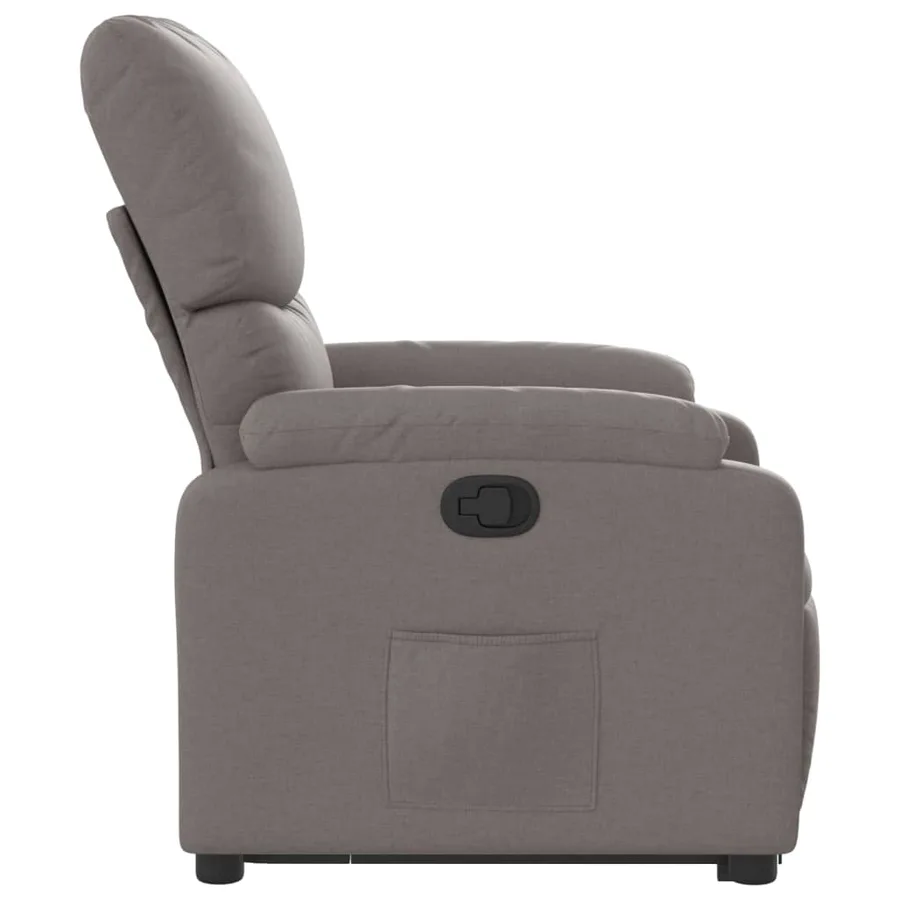 Fauteuil inclinable taupe tissu - 10