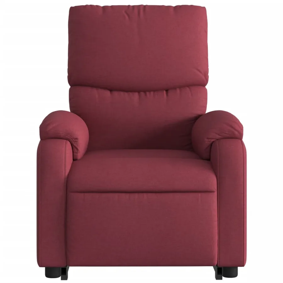 Fauteuil inclinable de massage Rouge bordeaux Tissu - 9