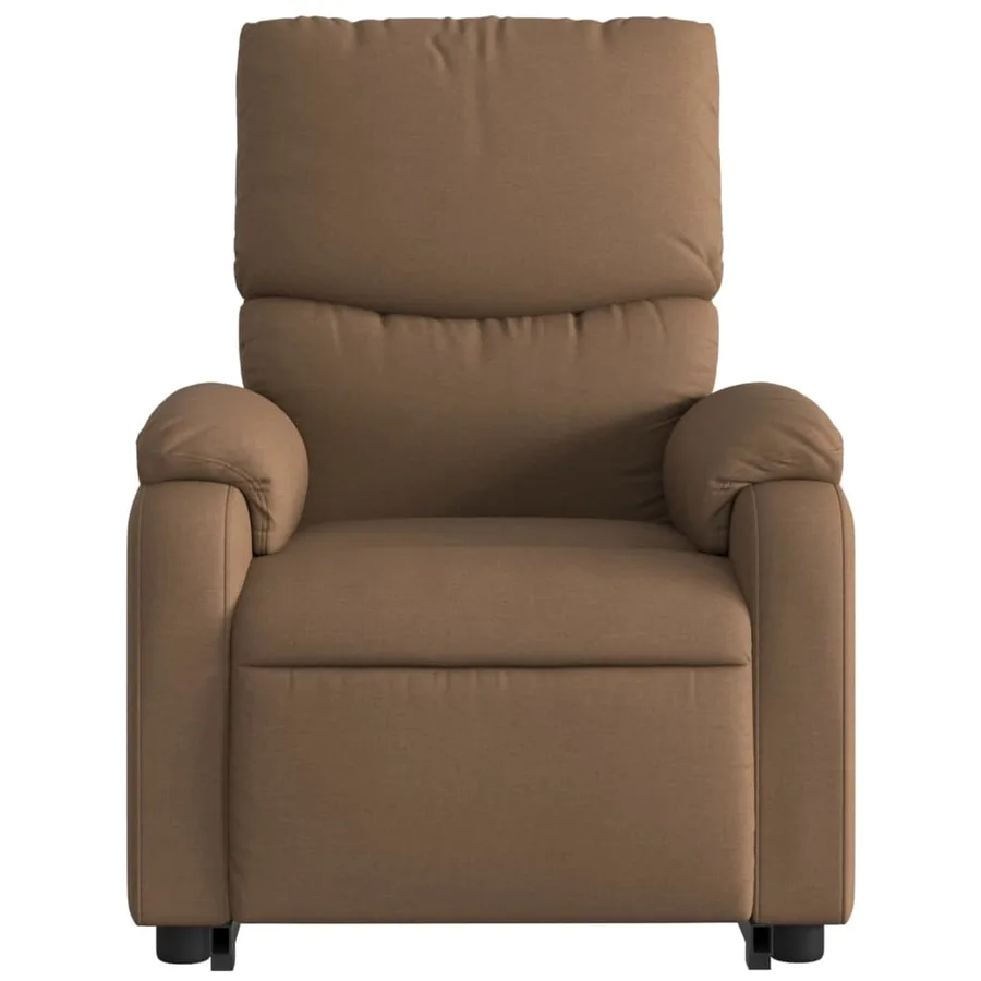 Fauteuil inclinable de massage électrique Marron Tissu - 9
