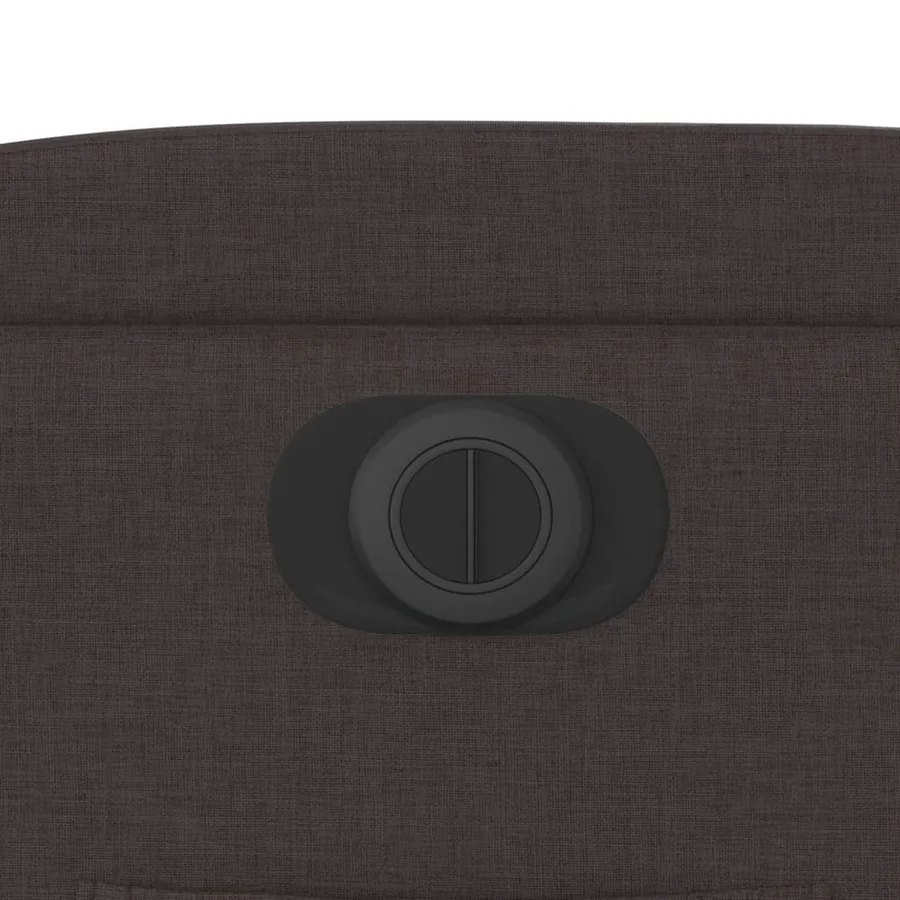 Fauteuil inclinable électrique marron foncé tissu - 13