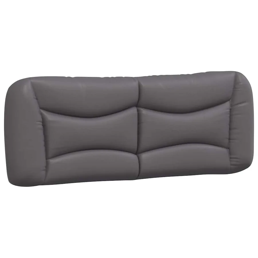 Cadre de lit sans matelas Hvar gris 140x200 cm similicuir - 8