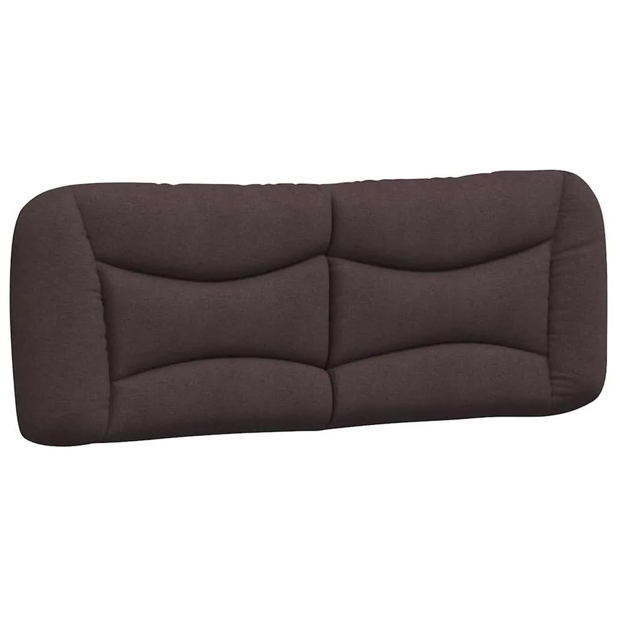 Cadre de lit sans matelas Hvar marron foncé 140x200 cm tissu - 8