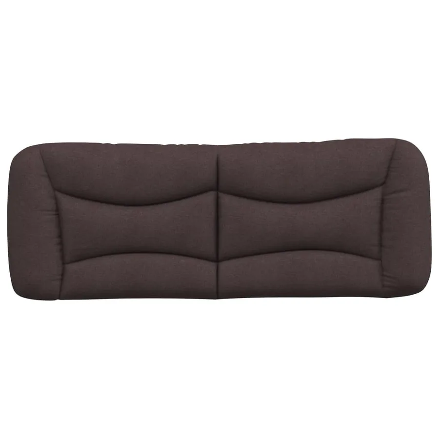 Coussin de tête de lit Hvar marron foncé 140 cm tissu - 5