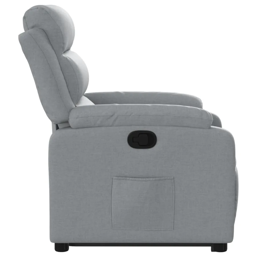 Fauteuil inclinable Gris clair Tissu - 9