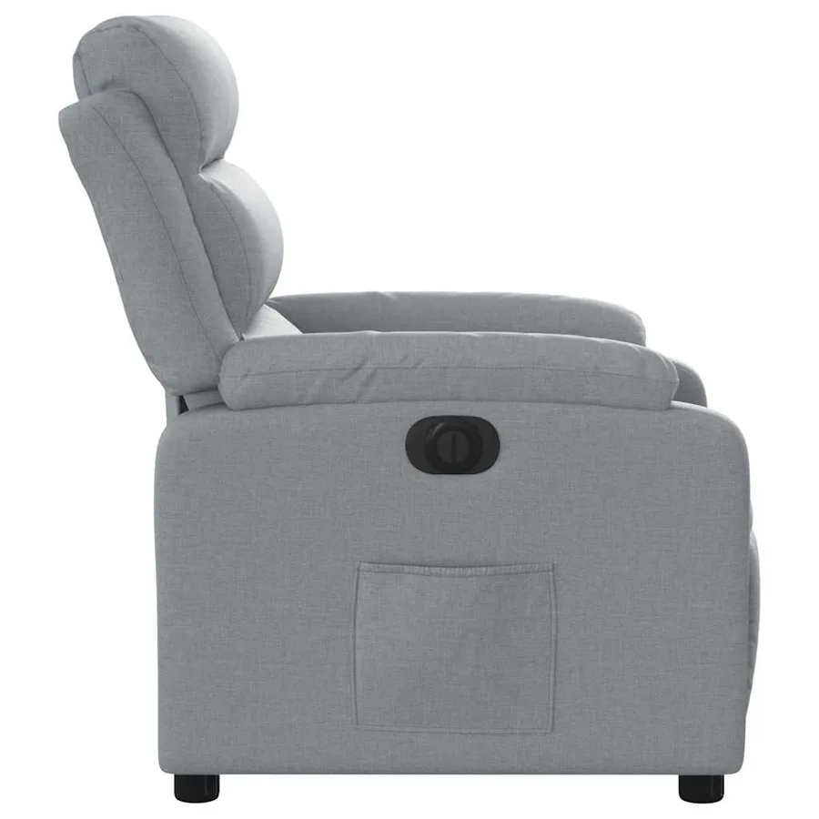 Fauteuil inclinable électrique Gris clair Tissu - 10