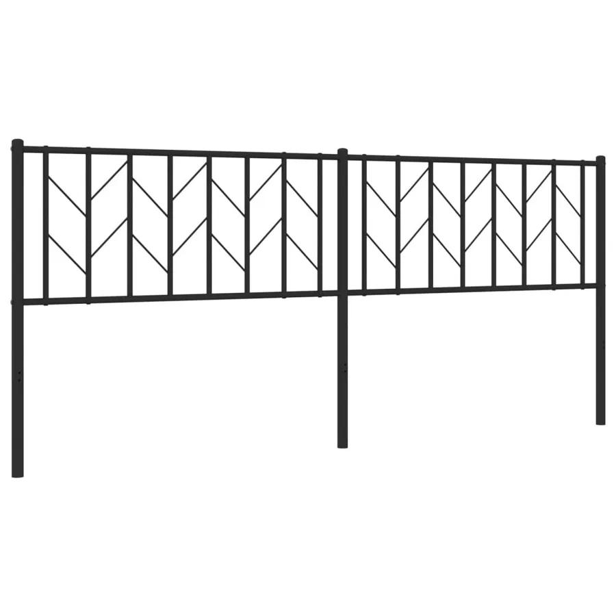 Tête de lit de remplacement métal noir 200 cm - 2
